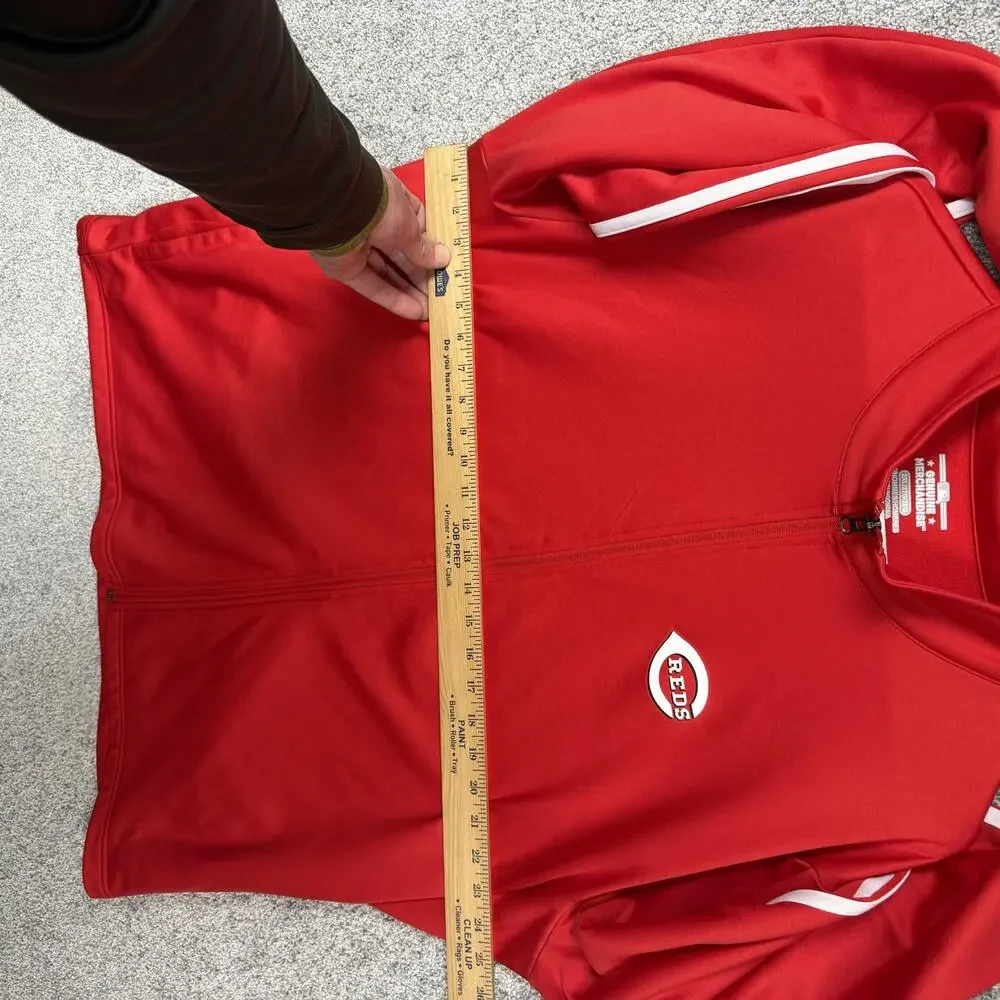 Cincinnati Reds MLB Baseball Track Jacket 2XL Game Fan Gear Gorpcore Streetwear